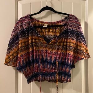 Mossimo boho crop top